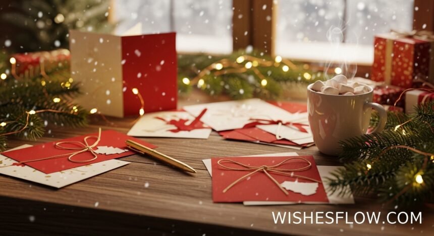 Cozy Christmas card messages with free generator tool