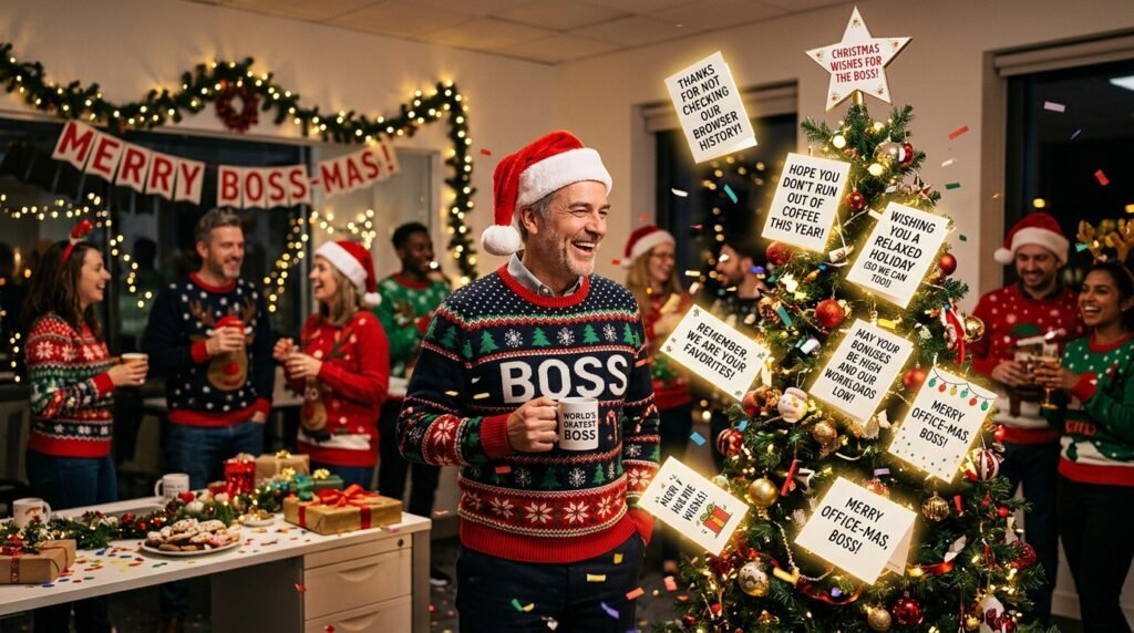 Funny Christmas Wishes for Boss
