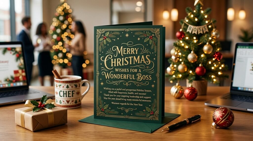 Merry Christmas Wishes for a Boss