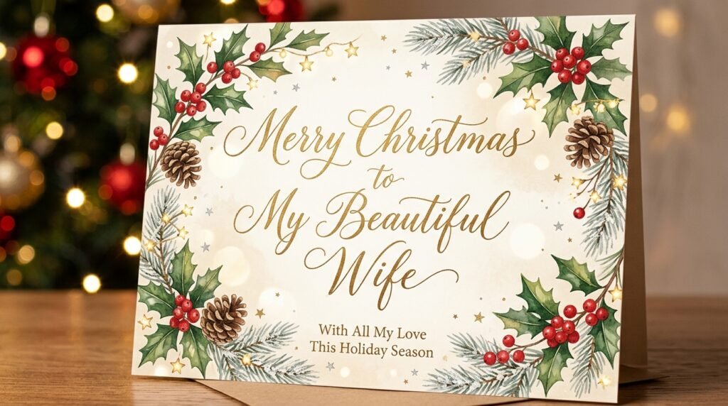 Short Christmas Wishes for Wife