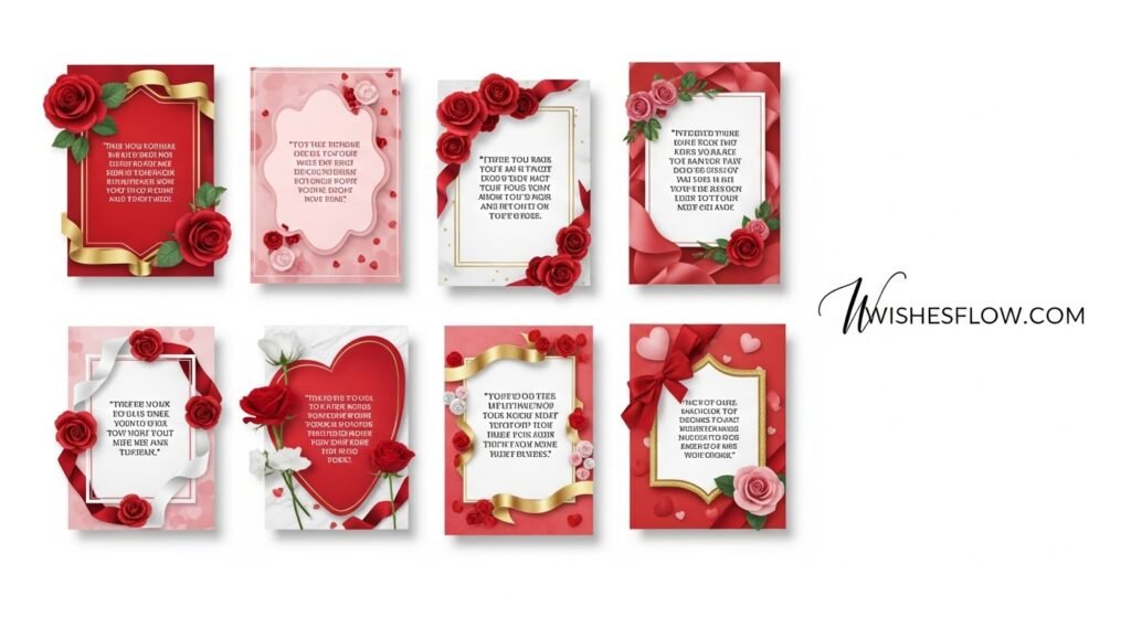 Curated collection of nine beautiful romantic Valentine's Day quotes