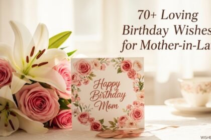 Beautiful birthday card with flowers for mother-in-law birthday wishes