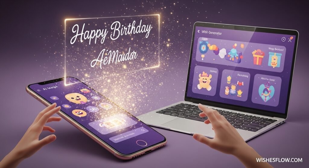 AI birthday wish generator tool for creating funny birthday wishes for men