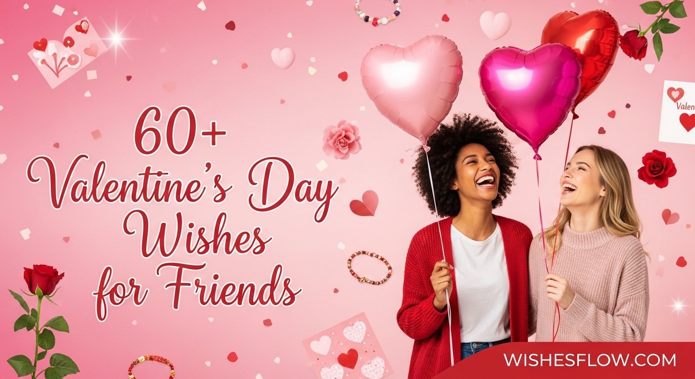 Valentine's Day Wishes for Friends 2026 + Free Generator - Find Perfect ...