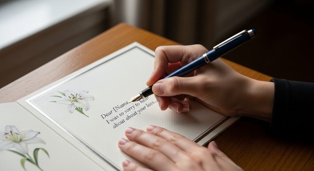 How to write a sympathy card message - heartfelt condolence wording guide