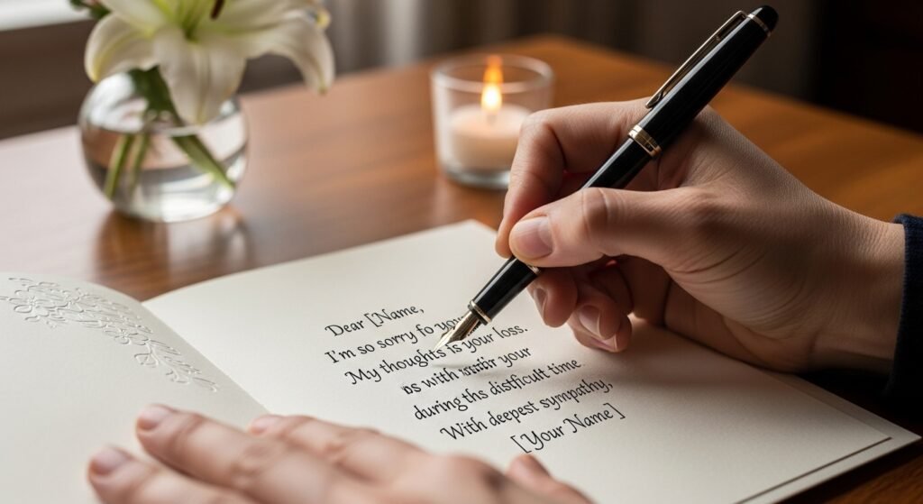 How to Write Your Own Family Condolence Message