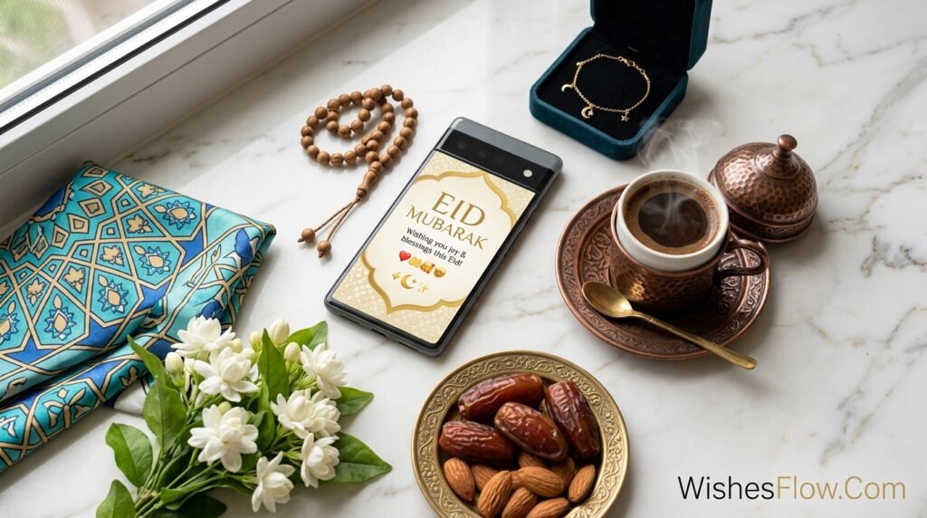 Sending sweet Eid ul-Adha text message to wife