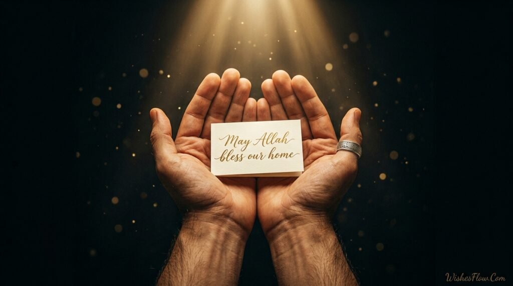 Islamic nikah anniversary wishes for wife with spiritual faith elements and heartfelt du'a message